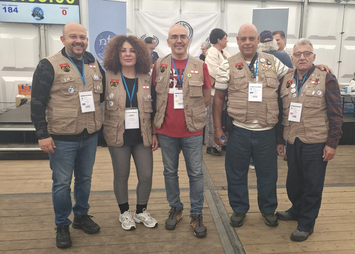 The Pipe Club of Lebanon members participate in the World Championship in Slow Pipe Smoking in Oirschot, the Netherlands