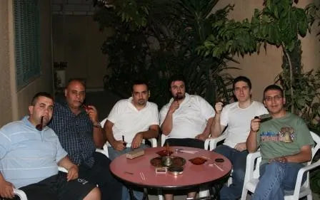 From left to right: Jihad Asmar, Tarek Khalaf, Elie Seif, Fares Irani, Salim Khoury, and Paul Jahshan