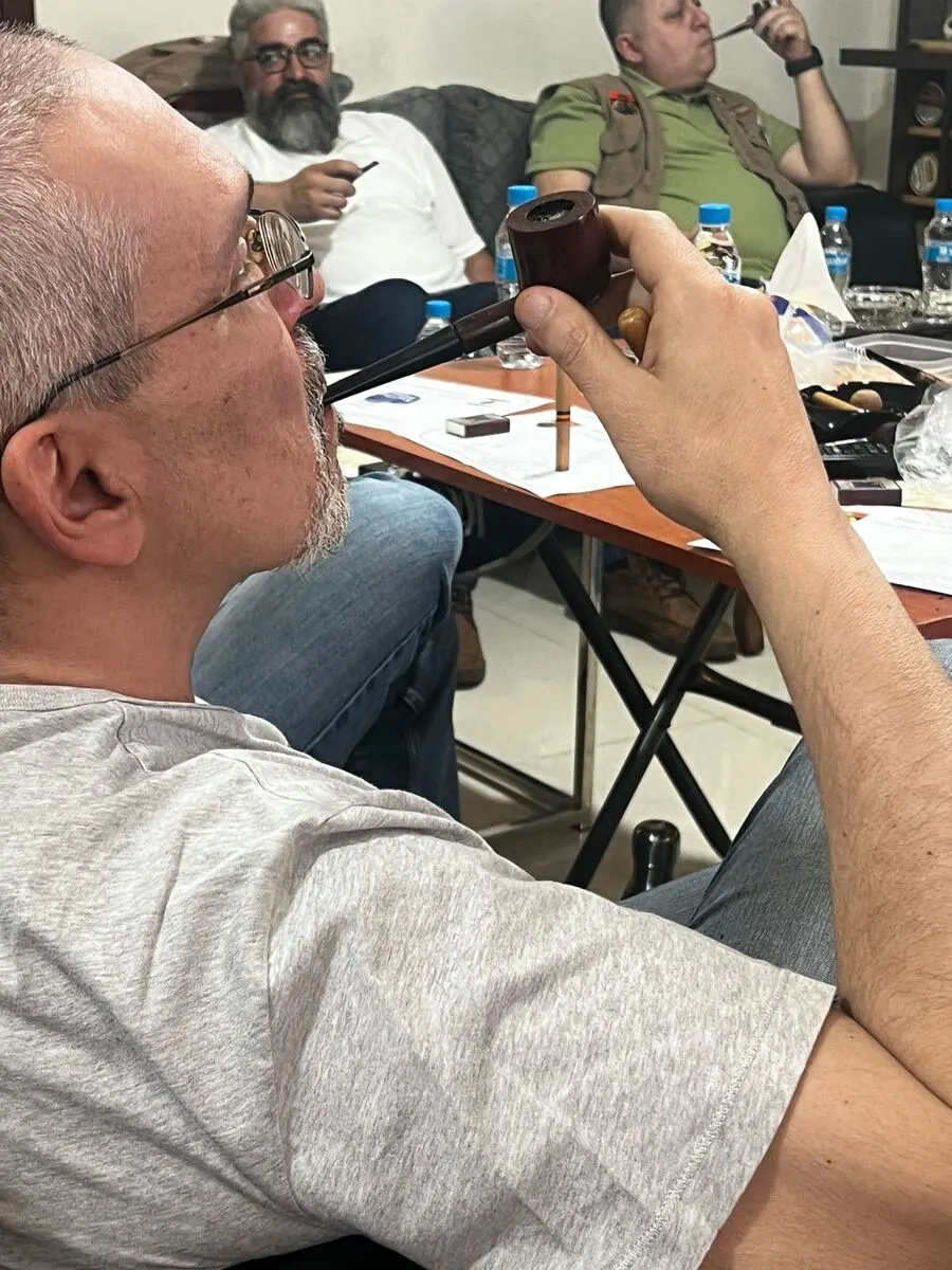 The Pipe Club of Lebanon holds its annual slow pipe smoking competition