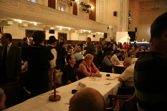 The competition room a few minutes before the start