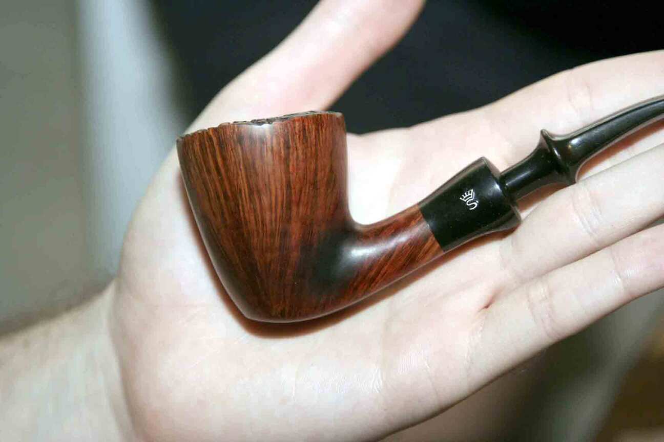 Paul's burned pipe, on the left side of the bowl