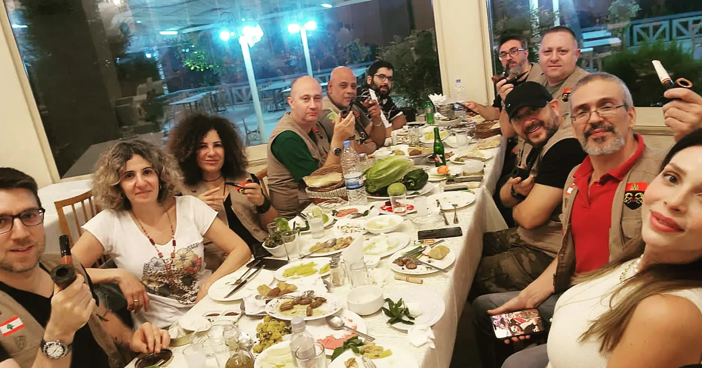 A well-deserved post-competition dinner