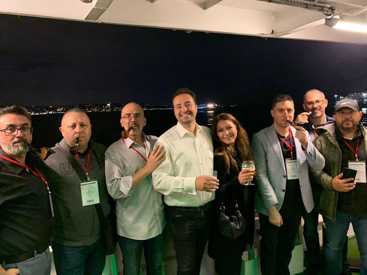 On board the ship during the CIPC's gala dinner with our honorary member Ali Güler and his spouse