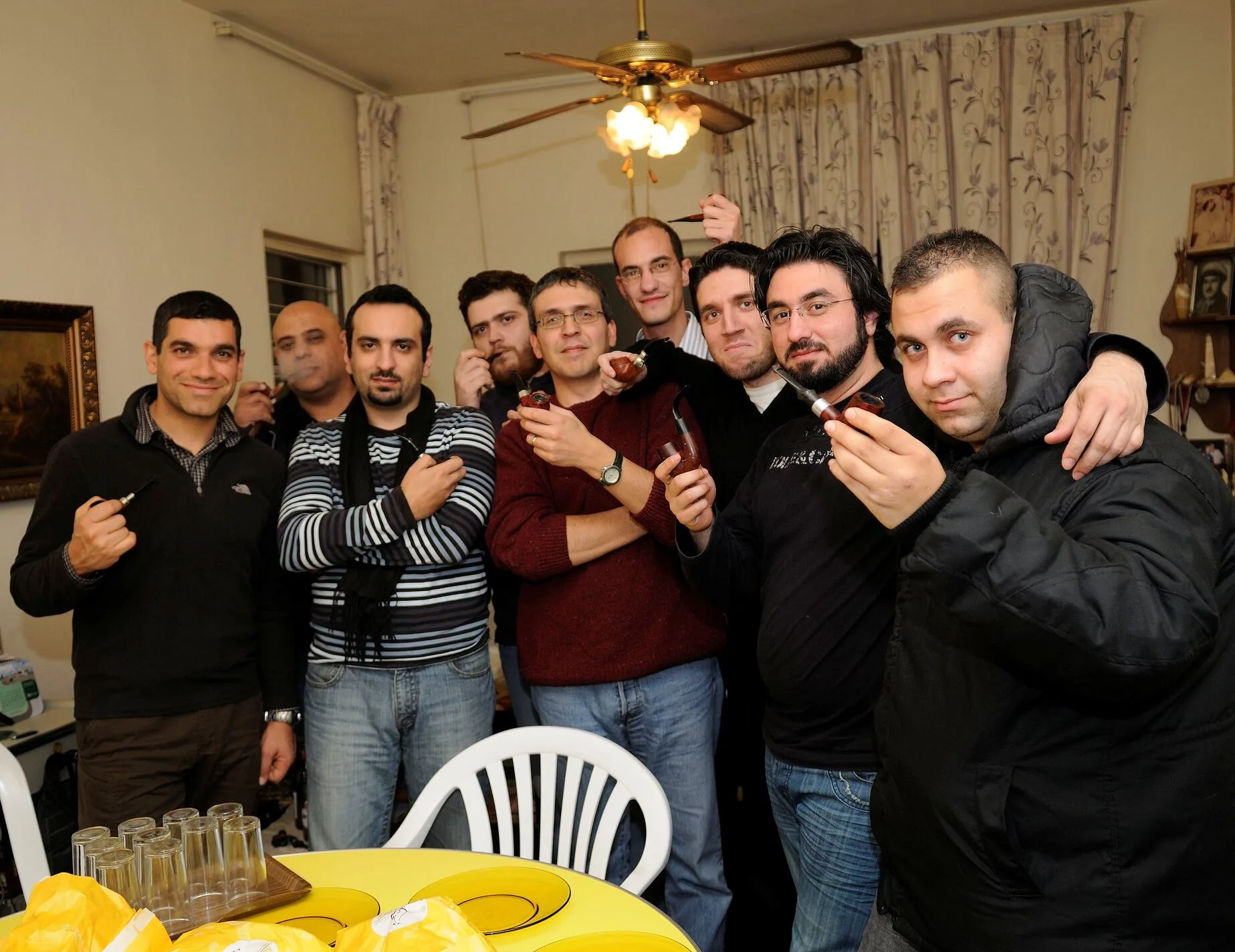 From left to right: Harout, Tarek, Elie, Oliver, Paul, Marc, Salim, Fares, and Jihad.